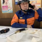 枚方市消防団大規模災害訓練枚方分団南副団長