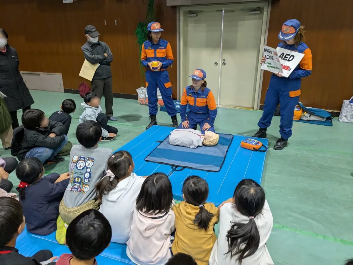 AED講習 さくらおか防災福祉フェスタ 枚方市消防団