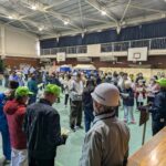 開会式　さくらおか防災福祉フェスタ　枚方市消防団